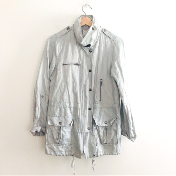 Joie Barker Parka Hooded Military Jacket Size Small - Picture 3 of 14